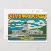 Carte postale Charleston, Virginie-Occidentale (Devant / Derrière)