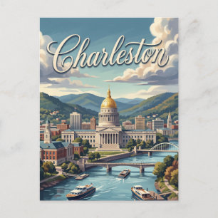 Carte Postale Charleston, Virginie-Occidentale