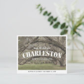 Carte Postale Charleston Wedding Save the Date Retro (Debout devant)