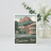 Carte Postale Charlestown Nevis Vintage (Debout devant)