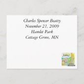 Carte Postale Charlie (Dos)