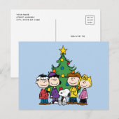 Carte Postale Charlie Brown et amis personnalisés (Devant / Derrière)
