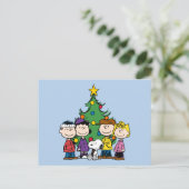 Carte Postale Charlie Brown et amis personnalisés (Debout devant)