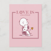 Carte Postale Charlie Brown & Snoopy - L'amour est un meilleur a (Devant)