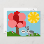 Carte Postale Charlie the Donkey Hello Card (Devant / Derrière)