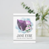 Carte Postale Charlotte Bronte Portrait de Richmond avec Fleurs (Debout devant)