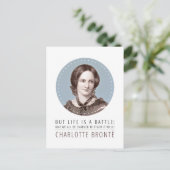 Carte Postale Charlotte Bronte Portrait et citation (Debout devant)
