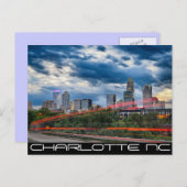 Carte Postale charlotte carolina ville skyline (Devant / Derrière)