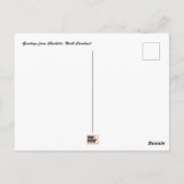 Carte postale Charlotte, Caroline du Nord (Dos)