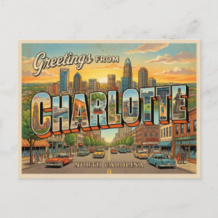 Carte Postale Charlotte Caroline du Nord