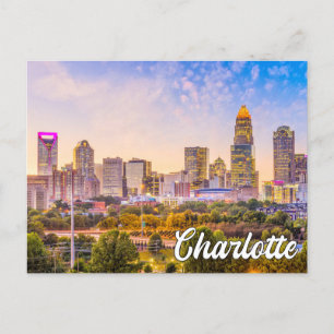 Carte Postale Charlotte, Caroline du Nord, USA