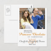 Carte Postale Charlotte Elizabeth Diana - Britannique Will Kate (Devant / Derrière)