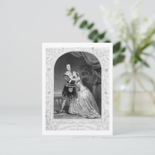 Carte Postale Charlotte et Susan Cushman comme Roméo et Juliet,  (Debout devant)