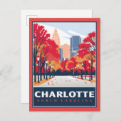 Carte Postale Charlotte, NC (Devant / Derrière)