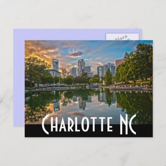 Carte Postale Charlotte NC (Devant / Derrière)