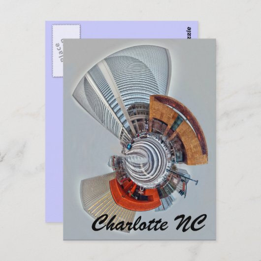 Carte Postale Charlotte NC (Devant / Derrière)