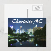 Carte Postale Charlotte NC (Devant / Derrière)