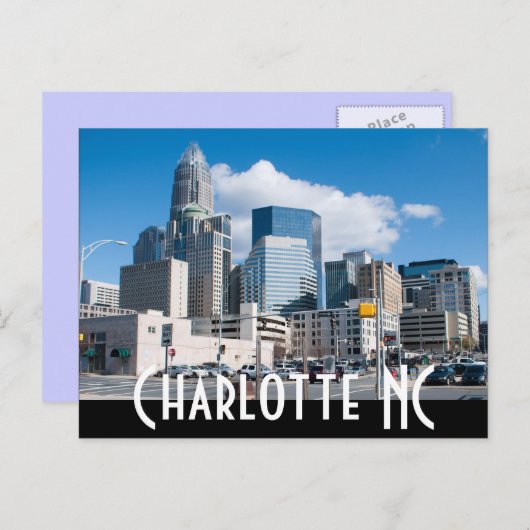 Carte Postale Charlotte NC (Devant / Derrière)