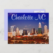 Carte Postale Charlotte NC (Devant / Derrière)