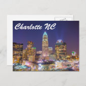 Carte Postale Charlotte NC (Devant / Derrière)