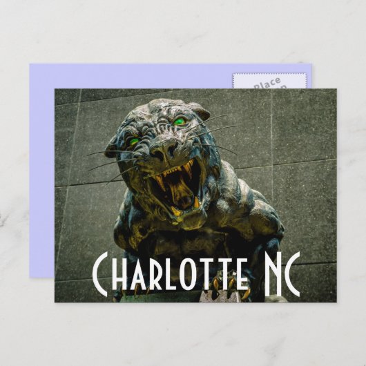 Carte Postale Charlotte NC (Devant / Derrière)