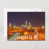 Carte Postale Charlotte NC (Devant / Derrière)