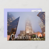 Carte Postale Charlotte NC (Devant / Derrière)