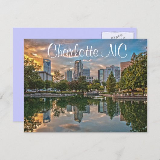 Carte Postale Charlotte NC (Devant / Derrière)