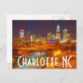 Carte Postale Charlotte NC (Devant / Derrière)