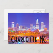 Carte Postale Charlotte NC (Devant / Derrière)