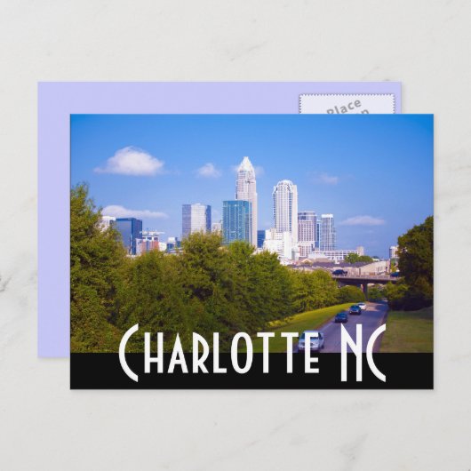 Carte Postale Charlotte NC (Devant / Derrière)