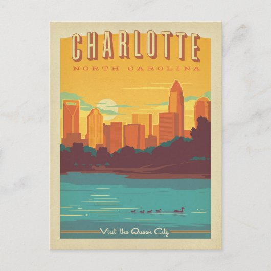 Carte Postale Charlotte, NC (Devant)