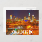 Carte Postale Charlotte NC (Devant / Derrière)
