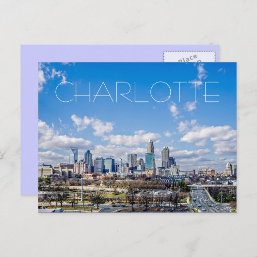 Carte Postale Charlotte NC (Devant / Derrière)