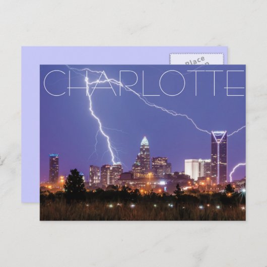 Carte Postale Charlotte NC (Devant / Derrière)