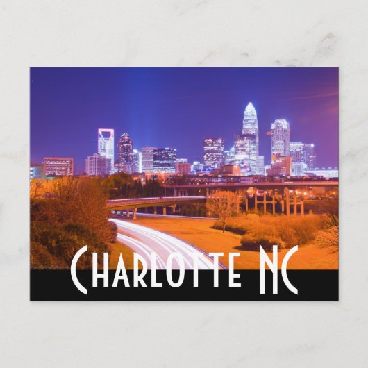 Carte Postale Charlotte NC (Devant)