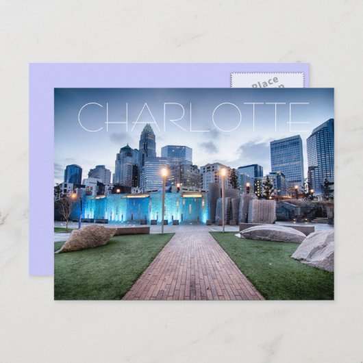 Carte Postale Charlotte NC (Devant / Derrière)