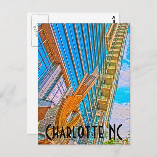 Carte Postale Charlotte NC (Devant / Derrière)