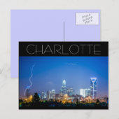Carte Postale Charlotte NC (Devant / Derrière)