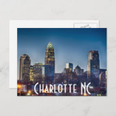 Carte Postale Charlotte NC (Devant / Derrière)
