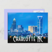 Carte Postale Charlotte NC (Devant / Derrière)