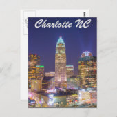Carte Postale Charlotte NC (Devant / Derrière)