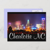 Carte Postale Charlotte NC (Devant / Derrière)