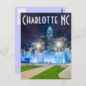 Carte Postale Charlotte NC (Devant / Derrière)