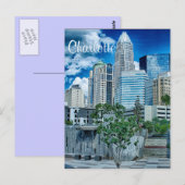 Carte Postale Charlotte NC (Devant / Derrière)