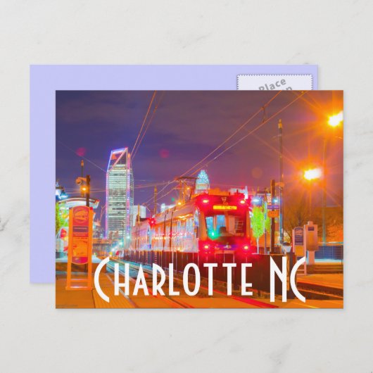 Carte Postale Charlotte NC (Devant / Derrière)