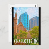 Carte Postale Charlotte NC (Devant / Derrière)