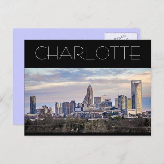 Carte Postale Charlotte NC (Devant / Derrière)