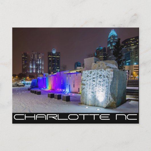 Carte Postale Charlotte NC -QUEEN CITY (Devant)
