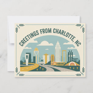 Carte postale Charlotte vintage   Salutations de